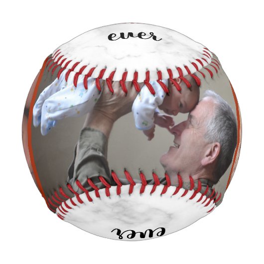 おじい最高のちゃんに父の日3の写真コラージュ 野球ボール (正面)
