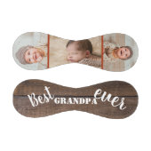 おじい最高のちゃん3枚の写真のコラージュウ素朴ッド  野球ボール (パネル)