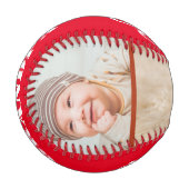 おじい最高の素朴ちゃん – ウッド3フォトコラージュレッド 野球ボール (正面左)