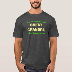 おじい素晴らしちゃんがカスタマイズ可能なTシャツ Tシャツ