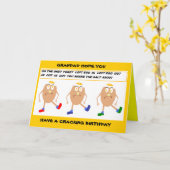 おじおもしろいゃんぱんバースデーカード カード (黄色い花)