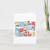 おじさんおもしろいおじいちゃん父の日の女性M カード (正面)