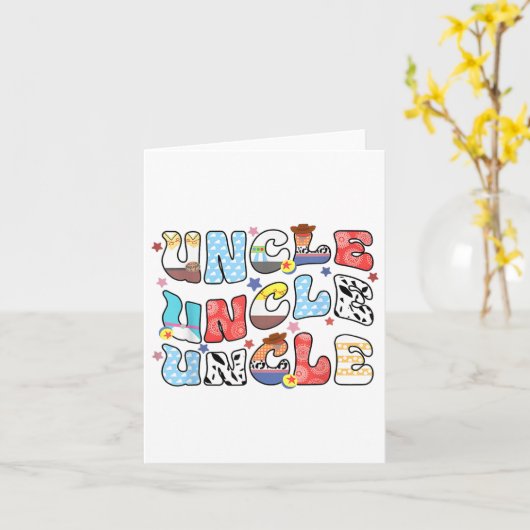 おじさんおもしろいおじいちゃん父の日の女性M カード (黄色い花)