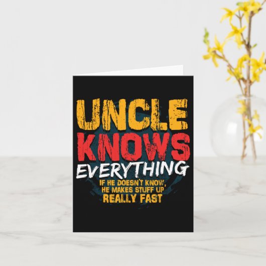 おじさんおもしろいの日産を知っている カード (黄色い花)