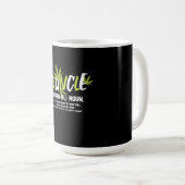 おじさんおもしろいウィードスモーカースケル叔父の恋人ギフト コーヒーマグカップ (正面右)