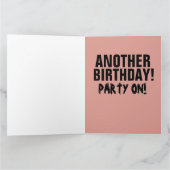 おじさんになるのって面白いよね! なんてこった! ゴム人間 ビッグカード カード (内部)