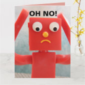 おじさんになるの怖い！　ゴム人間　でっかいカード カード (黄色い花)