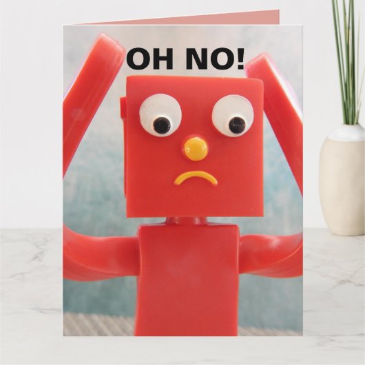 おじさんになるの怖い！　ゴム人間　でっかいカード カード (正面)