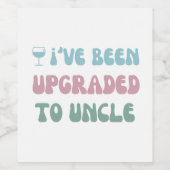 おじさんにアップグレード – ベビーリビール – ワインラベル (シングルラベル)