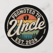 おじさんに昇格予定 2026年妊娠発表 招待状 (正面)