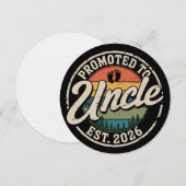 おじさんに昇格予定 2026年妊娠発表 招待状 (正面/裏面)