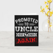 おじさんに昇格2025年妊娠発表 カード (黄色い花)