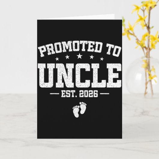 おじさんに昇格2026もうすぐおじさんになる父の日 カード (黄色い花)