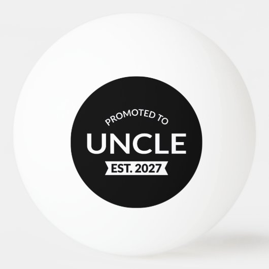 おじさんに昇格 Est 2027 新おじさん II 卓球ボール (正面)