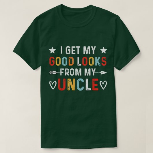おじさんに美貌を見せおもしろいる  Tシャツ (デザイン正面)