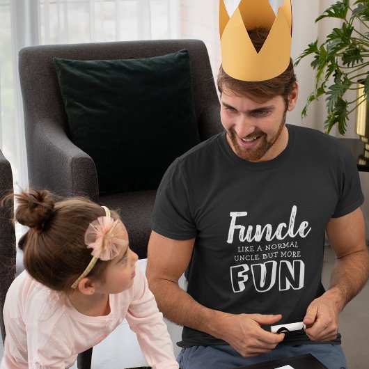 おじさんに贈る「おもしろおじ」('Funcle')名言ギフト Tシャツ