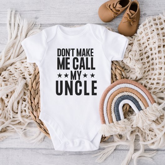 おじさんに電話させないでベビーボディスーツ ベビーボディスーツ