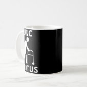 おじさんのステータス面白いお年寄りのミーム コーヒーマグカップ (正面左)