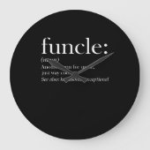 おじさんの別の言葉をまさしく使クールう ラージ壁時計 (正面)