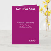 おじさんはすぐにカードを取る カード (黄色い花)