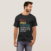 おじさんは父の日の贈り物を知っているおもしろい Tシャツ (正面フル)