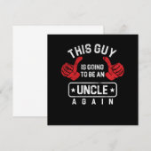 おじさんまたパパになる ギフト 招待状 (正面/裏面)