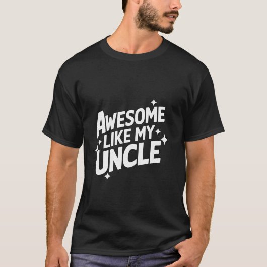 おじさんみたいにカッコいいおじさん Tシャツ (正面)
