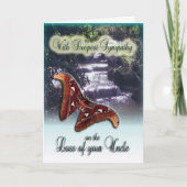 おじさんを亡くしたお悔やみのカード カード (正面)