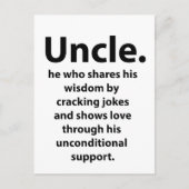 おじさんを元気づける面白いカード ポストカード (正面)