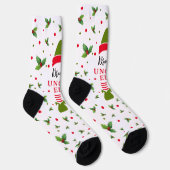 おじさんエルフの名前 クリスマス ソックス (右)