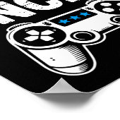 おじさんゲーマーゲーム妊娠発表レベルアップ ポスター (角)