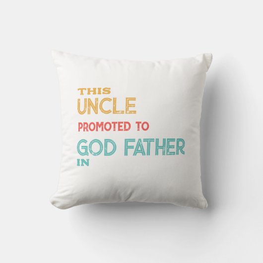 おじさんゴドファーザーレトロヴィンテージギフト以来TシャツT クッション (正面)