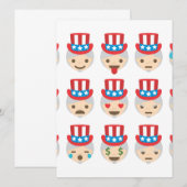 おじさんサムの絵文字 (正面/裏面)