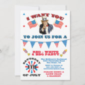 おじさんサムの7月4日バーベキュー・パーティー 招待状 (正面)