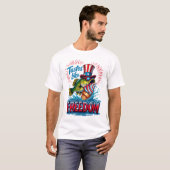 おじさんサムバスは自由の味がする Tシャツ (正面フル)