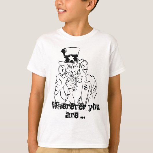 おじさんサム Tシャツ (正面)