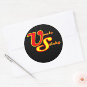 おじさんスティッキーラウンドステッカー ラウンドシール (封筒)