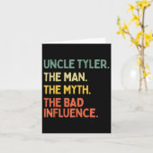 おじさんタイラーの引用 男 神話 悪い影響 カード (黄色い花)