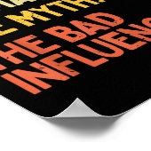 おじさんタイラー引用文男の神話の悪い影響 ポスター (角)