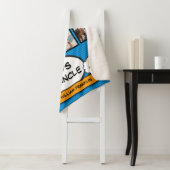 おじさんモダンおもしろいクール漫画ブルーフォトコラージュ シェルパブランケット (インサイチュ)