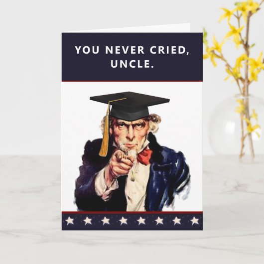 おじさん卒業カード カード (黄色い花)