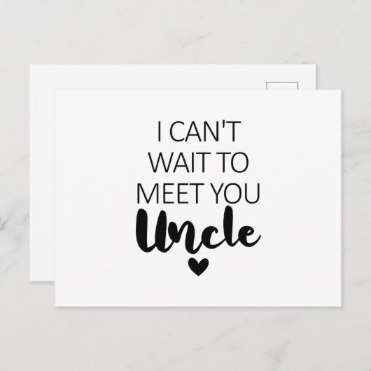 おじさん妊娠のアナウンス待ち遠しい ポストカード (正面/裏面)