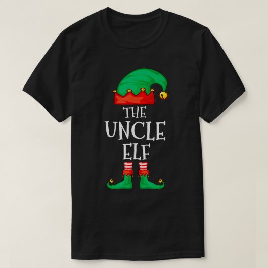 おじさん小妖精や小人ファミリークリスマスザおじさん小妖精や小人パジャマSw Tシャツ (デザイン正面)