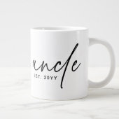 おじさん設立エレガントタイポグラフィニューアンクル ジャンボコーヒーマグカップ (右)
