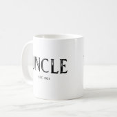 おじさん設立年 コーヒーマグカップ (正面左)