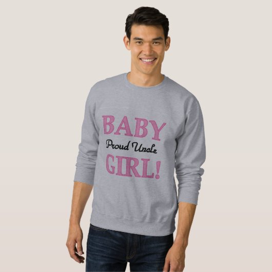 おじさん誇りを持ったベビーガールTシャツ&ギフト スウェットシャツ (正面フル)