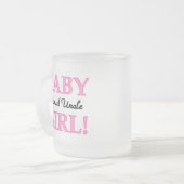 おじさん誇りを持ったベビーガールTシャツ&ギフト フロストグラスマグカップ (正面左)