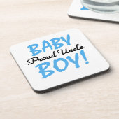 おじさん誇りを持った男の赤ちゃんギフト コースター (左側)