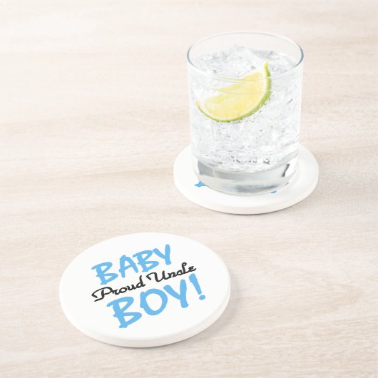 おじさん誇りを持った男の赤ちゃんギフト コースター (側面)