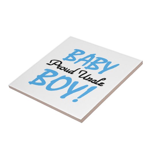 おじさん誇りを持った男の赤ちゃんギフト タイル (側面)